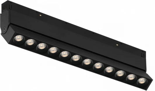 SMART 4822-003-L236-12W-38DG-BK Трековый магнитный светильник Downlight 48V iLedex Vision48/22 SMART 4822-003-L236-12W-38DG-BK (регулировка яркости, управление смартфоном, умный дом - Алиса)