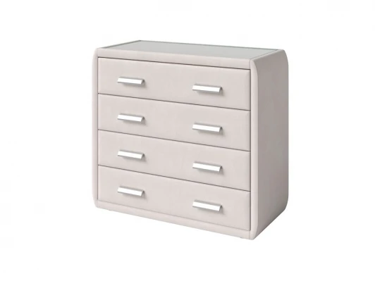 2049871 Комод Soft Mebel (Ткань: Микровелюр Manhattan Цветочный белый) PROxSON 101x48 2049871