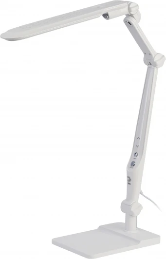 NLED-497-12W-W Офисная настольная лампа светодиодная на струбцине с регулировкой цветовой температуры и яркости ЭРА NLED-497-12W-W (220V, сенсорный выключатель)