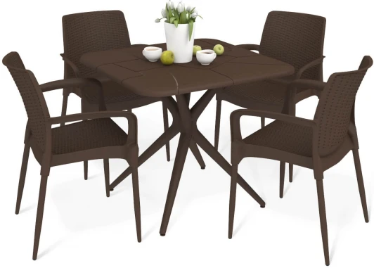 1912276401 Обеденная группа Sheffilton SHT-DS213 коричневый/темный орех