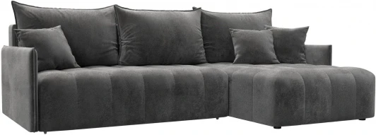 129036 Диван угловой Лига-054 НПБ угол универсальный Лига Диванов (Велюр) арт.129036