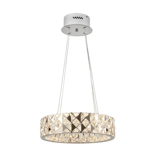 ML.335.400 CR Подвесная люстра светодиодная хрустальная с пультом с регулировкой цветовой температуры Modelux ML.335.400 CR