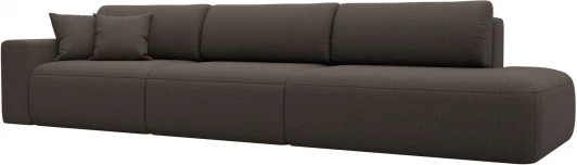 124211L Диван прямой Лига-036 НПБ Модерн Лонг подлокотник слева Лига Диванов (Рогожка) арт.124211L