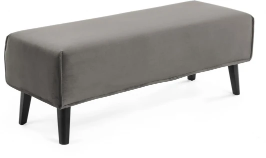 067847 Банкетка La Forma (ex Julia Grup) Dyla (Черный,Серый/ Пена,Сталь,ДСП,Бук,Сосна)