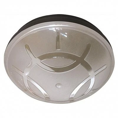 400-000-108 Светильник настенно-потолочный уличный Horoz Акуа, 1 плафон, черный с прозрачным