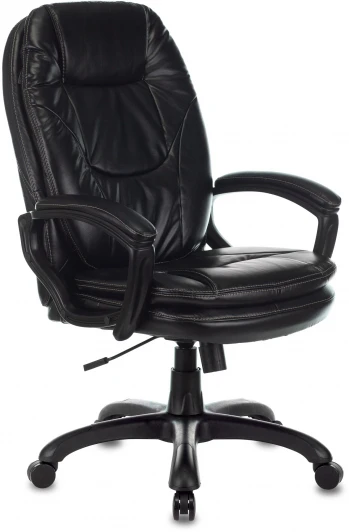 CH-868N/BLACK Кресло руководителя Бюрократ CH-868N черный Leather Venge Black эко.кожа крестовина пластик