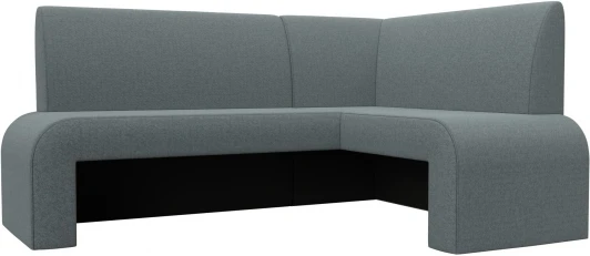 126138 Диван кухонный угловой Кармен правый угол (Серый/Рогожка) Лига Диванов арт.126138