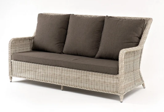 YH-C3579W-2 biege "Гляссе" диван трехместный из искусственного ротанга, цвет бежевый 4SIS арт.УТ-00006457