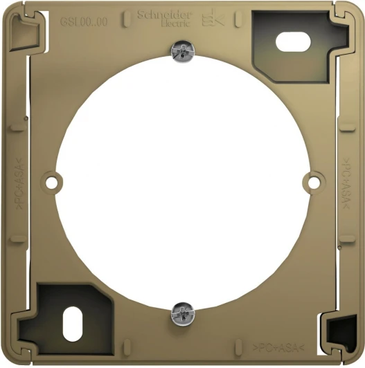 GSL000400 Коробка наружного монтажа (титан) Systeme Electric Glossa GSL000400