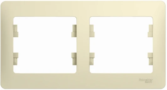 GSL000202 Рамка на 2 поста (бежевый) Systeme Electric GSL000202
