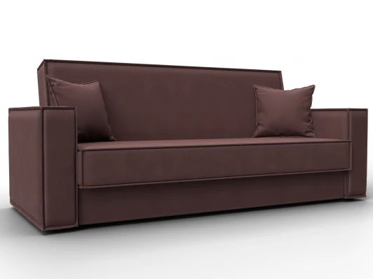 127459 Диван-книжка Куба (ДСП,ЛДСП/Пластик/Замша/Бордовый) Лига Диванов 127459