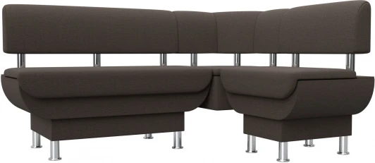 123815 Диван кухонный угловой Альфа правый угол Лига Диванов (Рогожка) арт.123815