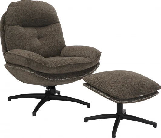 EP Lime F Dark Brown Кресло мягкое Everprof Lime Ткань Темно-коричневый