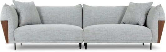 909280 Диван Dongo ОГОГО Обстановочка! (Рогожка/Светло-серый) арт.909280