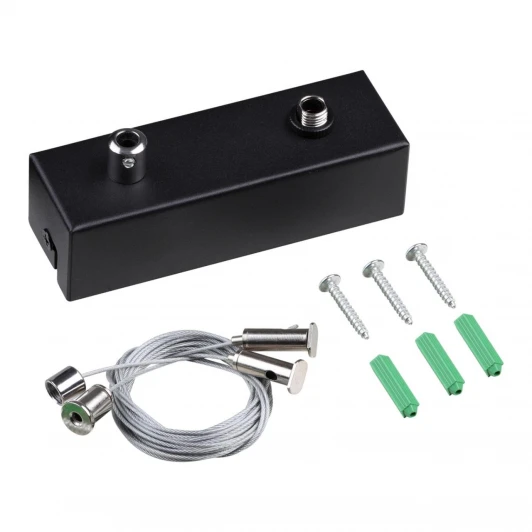 359615 Подвесной комплект с базой Novotech Fatto 359615 черный длина тросов 2 м IP20 FATTO