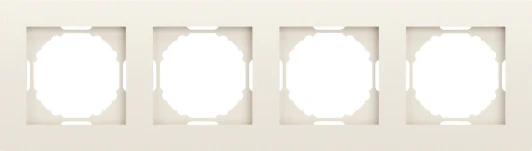 DE21431 Рамка 4-я, матовый кремовый Donel A07 DE21431