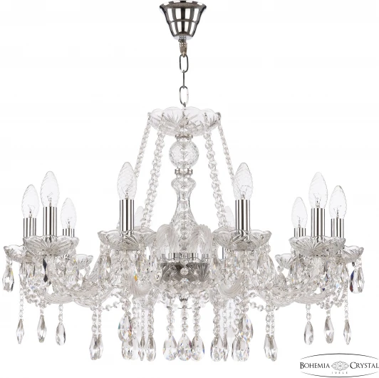 116/10/240 Ni Подвесная люстра Bohemia 116 116/10/240 Ni (220V, подвески, на цепи, подсвечник, свеча)