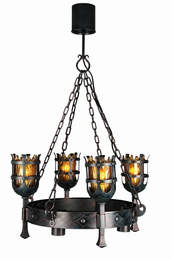 APL.500.03.08 Подвесная люстра Aployt Simona APL.500.03.08 (220V, на цепи, под старину, факел)