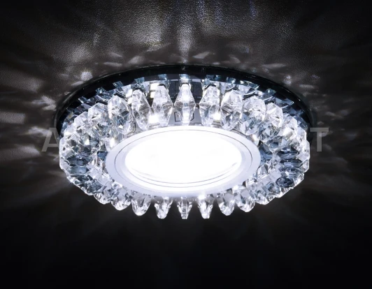 S220 BK Встраиваемый точечный светильник Ambrella Декоративные Кристалл Led+mr16 S220 BK
