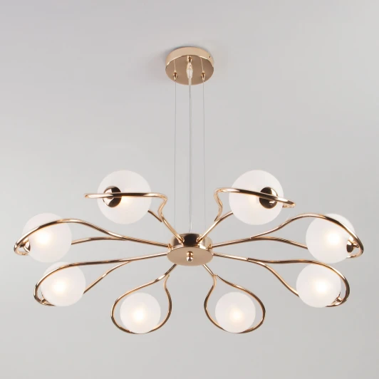 70089/8 золото Подвесная люстра Eurosvet Camomile 70089/8 золото