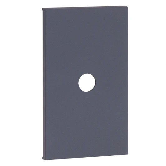 AL08M2 TV накладка/вывод кабеля 2 модульная графит матовый Meiton AL08M2