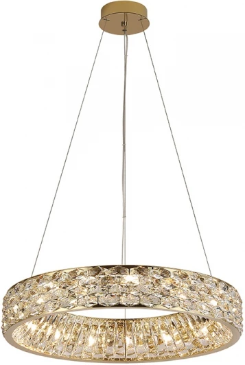 8532/60 C gold polished Подвесной светильник Newport 8530 8532/60 C gold polished (220V, на тросе, кольцо)