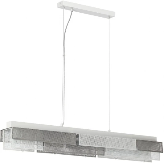 8006/5A Подвесной светильник Lumion Dana 8006/5A белый/никель, белый металл/металл Е14 5*40W 220V (на тросе)