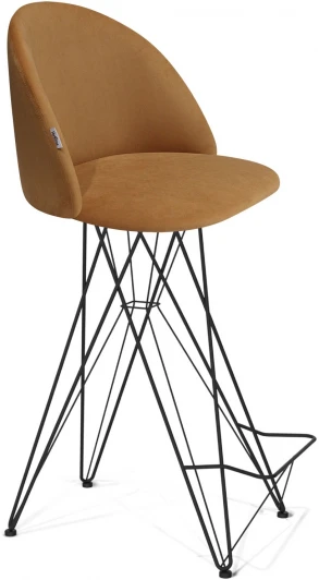 8902342203 Стул барный SHT-ST35/S66 горчичный/черный муар Sheffilton 8902342203