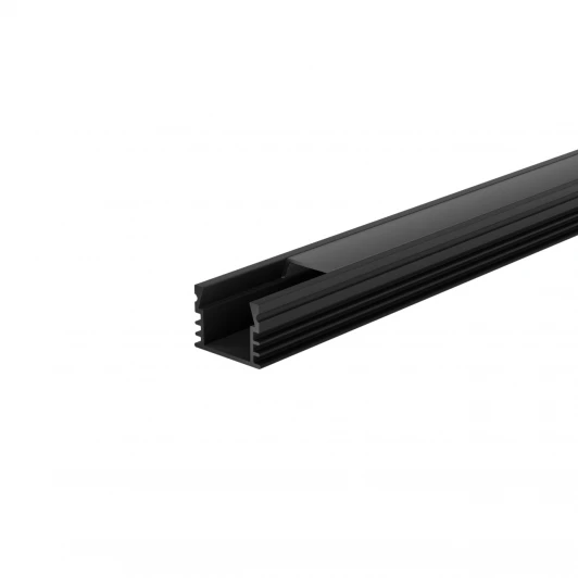 WAP-S-16/12/2000-B Профиль алюминиевый накладной черный 16х12х2000мм Wolta WAP WAP-S-16/12/2000-B