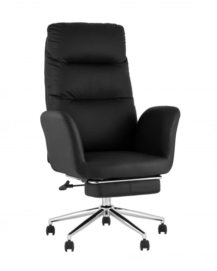 УТ000041759 Кресло руководителя TopChairs Solid NC с оттоманкой черный УТ000041759