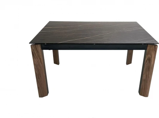MC-1863DTcasa Стол обеденный IST-CASA раскладной Палермо MC-1863DT, 140(200)х90х76 см, черный мрамор