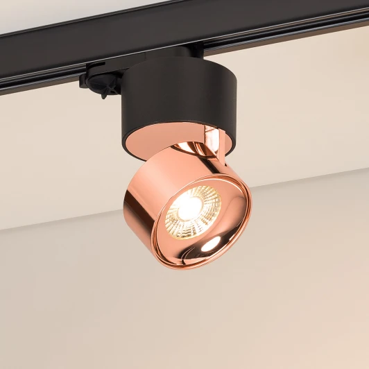 038123 Трековый светильник SP-PLURIO-TRACK-4TR-R77-9W Warm3000 (BK-COP, 36 deg, 230V) (Arlight, IP20 Металл) 038123 (LED)