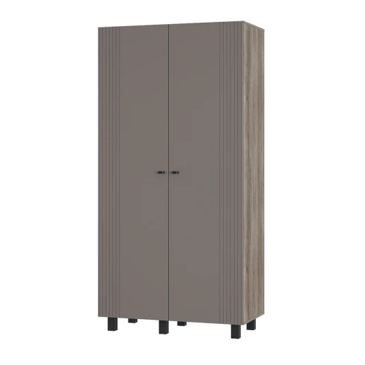 00-00186643 Шкаф БТС 2-х створчатый Олива ШК-03, Дуб каньон, Муссон софт