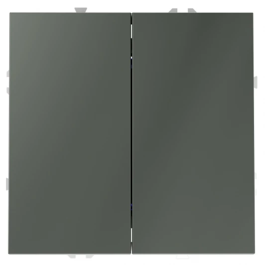 VLS020506 Перекрестный переключатель встраиваемый IP30 Voltum S70 VLS020506 двухклавишный 10А, (титан)