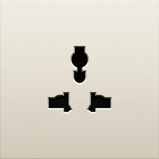 DS11655 Накладка для розетки мультистандарт, со шторками 16A 250 В~, слоновая кость Donel S08 DS11655