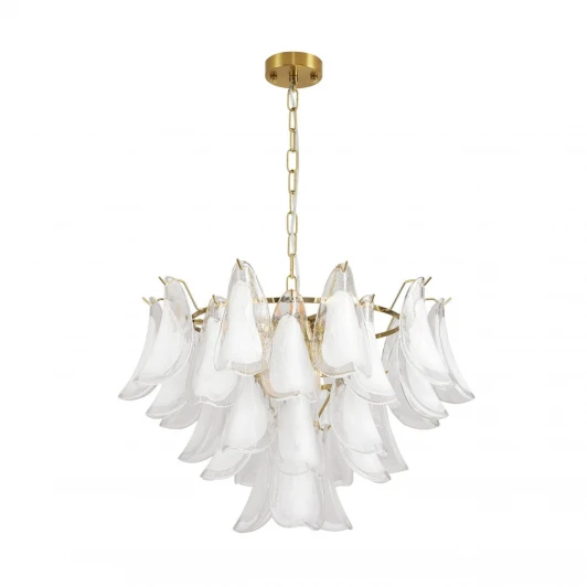 8385/9 Подвесная люстра Lumion Plume 8385/9 золото/белый, металл/стекло E14 9*40W 220V