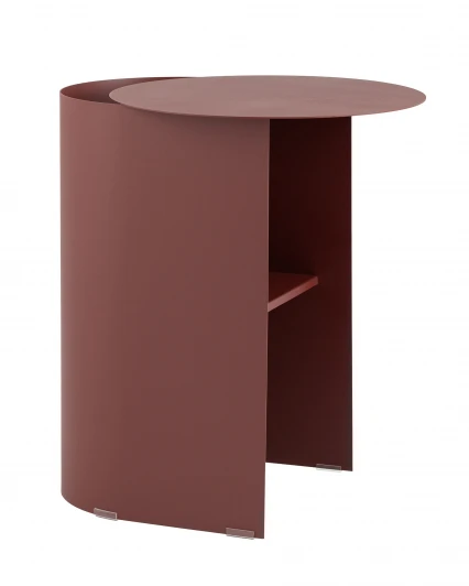 УТ000041883 Журнальный столик Stool Group Floire металл бордовый УТ000041883