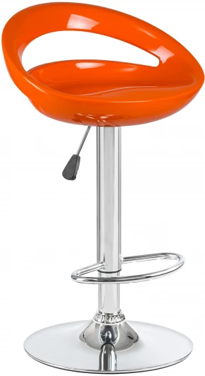 1010-LM DISCO,  цвет сиденья оранжевый, цвет основания хром Стул барный DISCO (оранжевый)