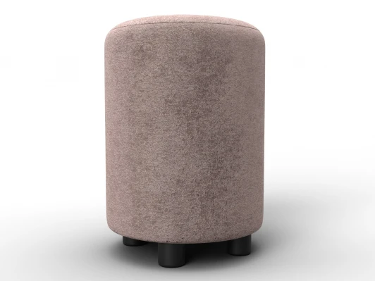 132348 Пуф 001 (ДСП,Фанера/Пластик/Велюр/Бежевый) Лига Диванов 132348