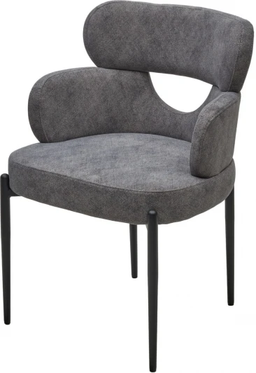 626M05498 Стул VALTER AR627-3B Серый, ткань / Черный каркас, ®DISAUR
