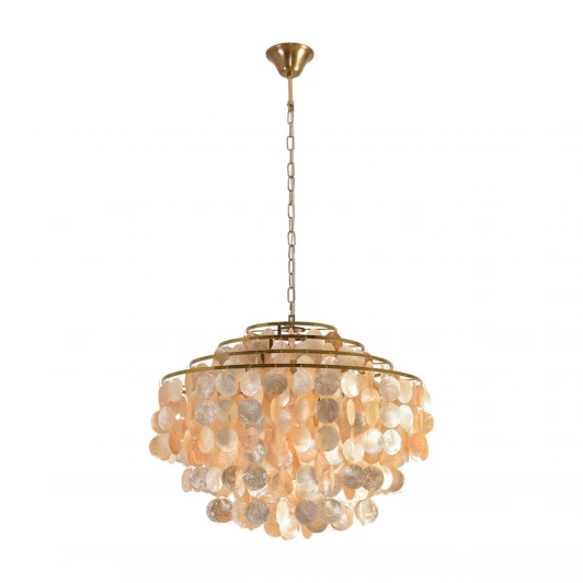 8386/6 Подвесная люстра Lumion Shella 8386/6 бронза/перламутровый, металл/ракушка E14 6*40W 220V