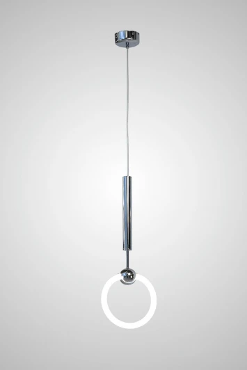 AM453 D200 CH Подвесной светильник светодиодный AM Group AM453 D200 CH (220V, на проводе, кольцо)