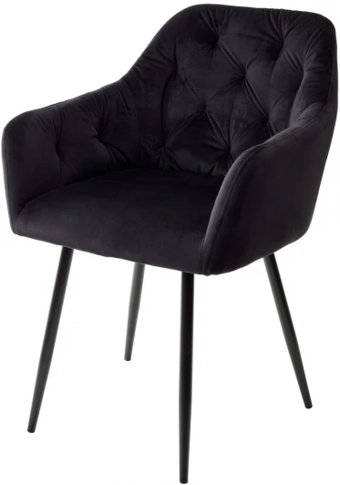 GDC120BLV19BLK Стул PERU BLUVEL-19 BLACK, велюр