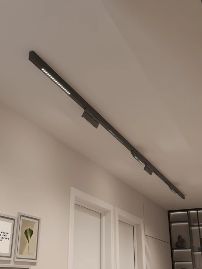 HSBL_kompl_E007_NI4B4K Трековая система в сборе магнитная накладная 48V 120W Hesby Lighting ElDeko HSBL_kompl_E007_NI4B4K