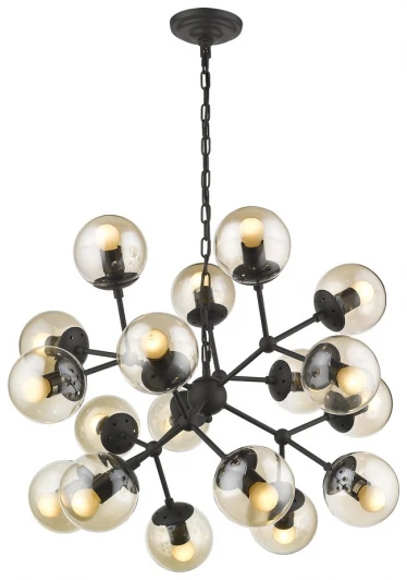 WE236.18.023 Подвесная большая люстра Wertmark Bolita WE236.18.023 (220V, на цепи, шарики, молекулы)