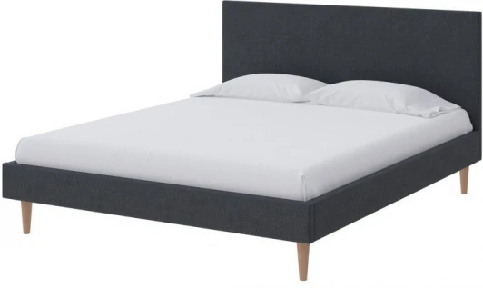 1913825 PROxSON Кровать Claro (Ткань: Рогожка Тетра Графит) 160x200