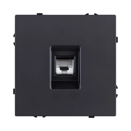 EC-017BK Розетка Ethernet RJ45 черный матовый Kollinger Eclipse EC-017BK