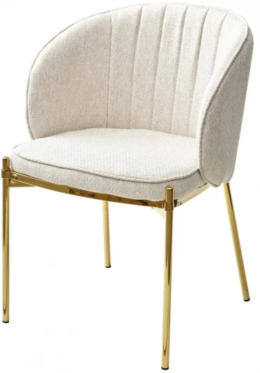 628M03716 Стул DIANA TRF-11 светло-бежевый/ золотой каркас