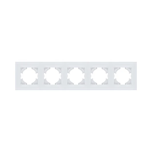 RM5WH Рамка 5-постовая стекло белый Kollinger Reflex MG RM5WH