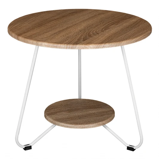 009594 Стол журнальный BeautyStyle 38 дуб сонома/белый Mebelik 009594